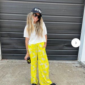 Floral Silky Pants